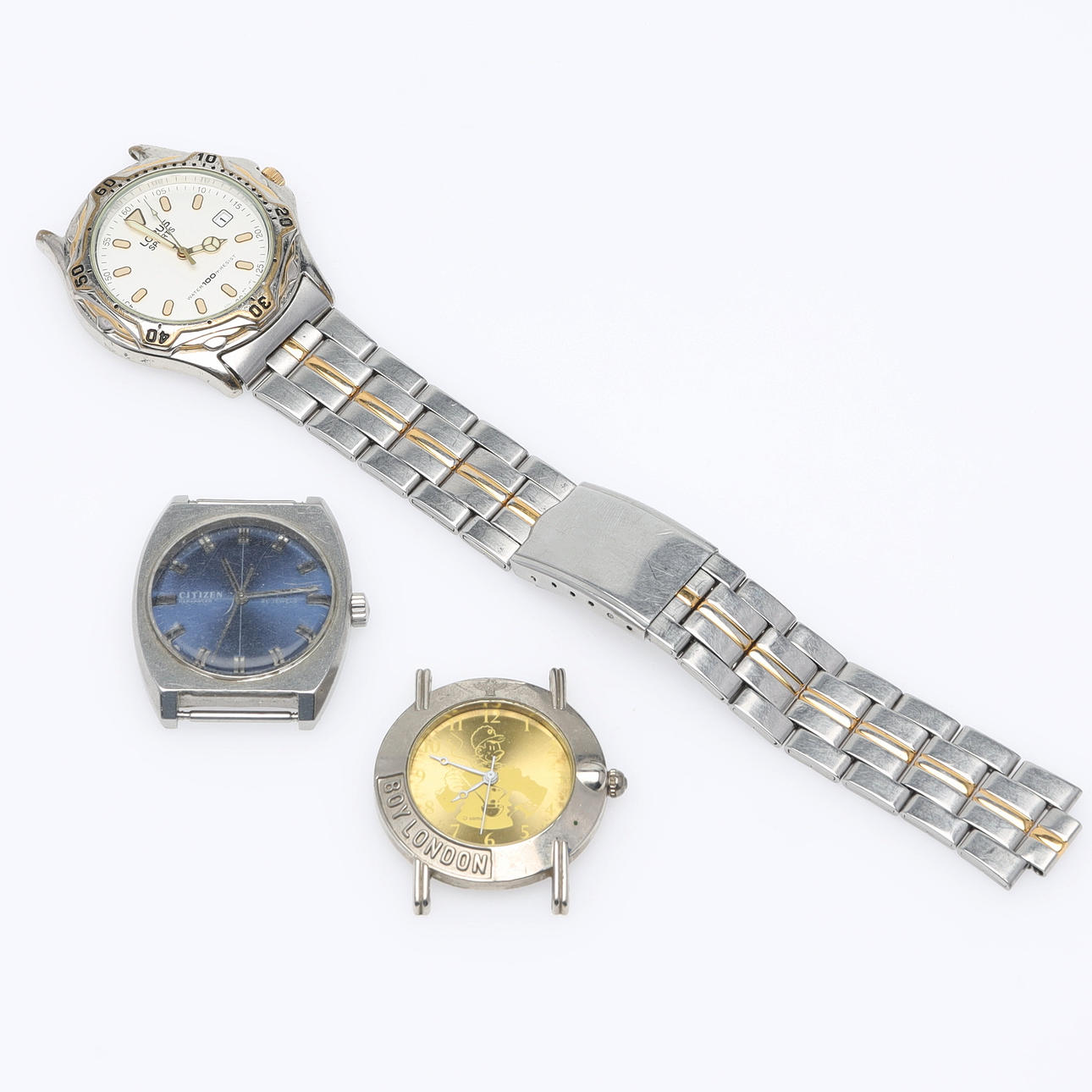 ARMBANDUHR, Kollektion, 3 Stück, Stahl.