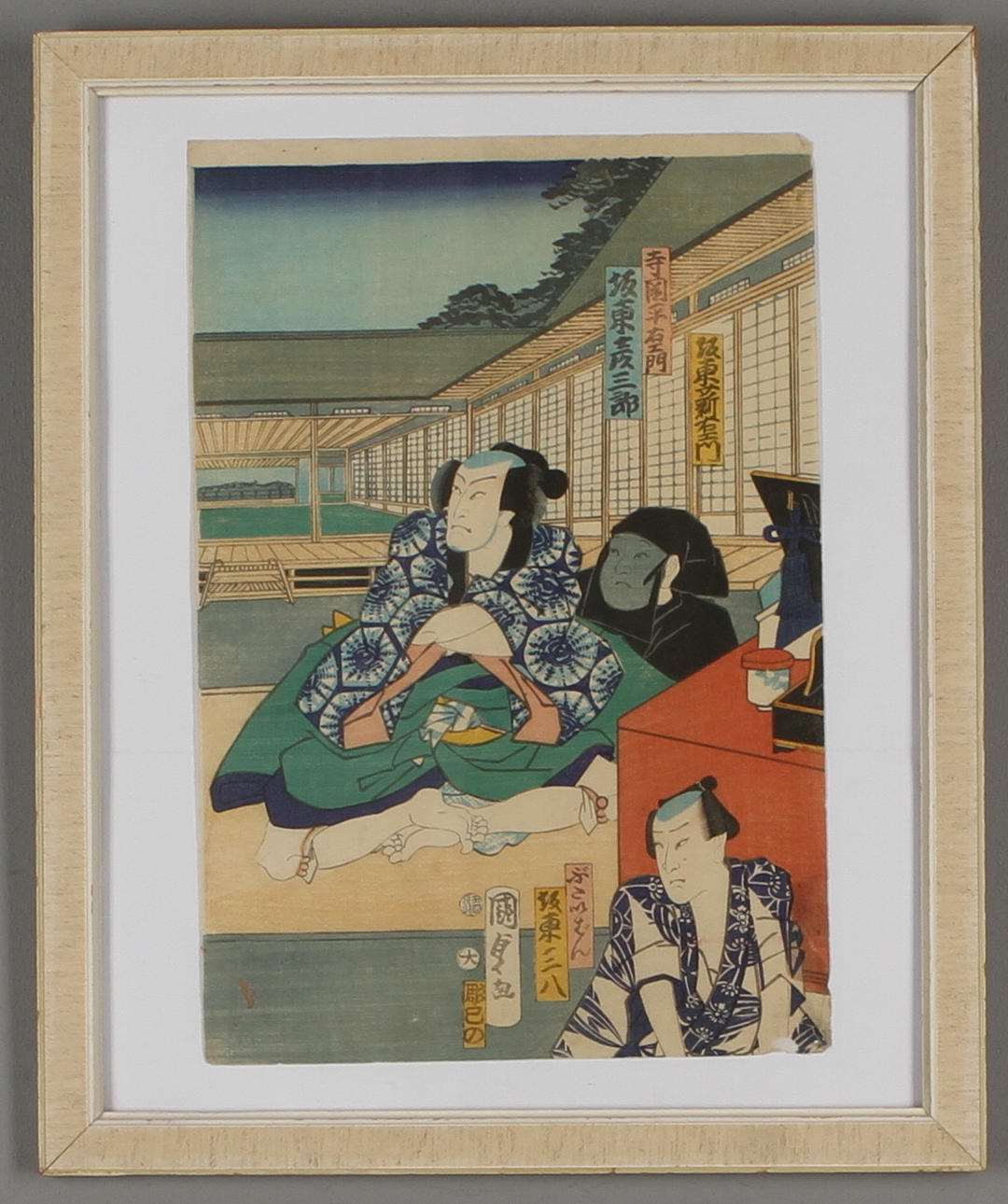 UTAGAWA KUNISADA II. TILLSKRIVEN. TRÄSNITT, Japan, 1800-tal.
