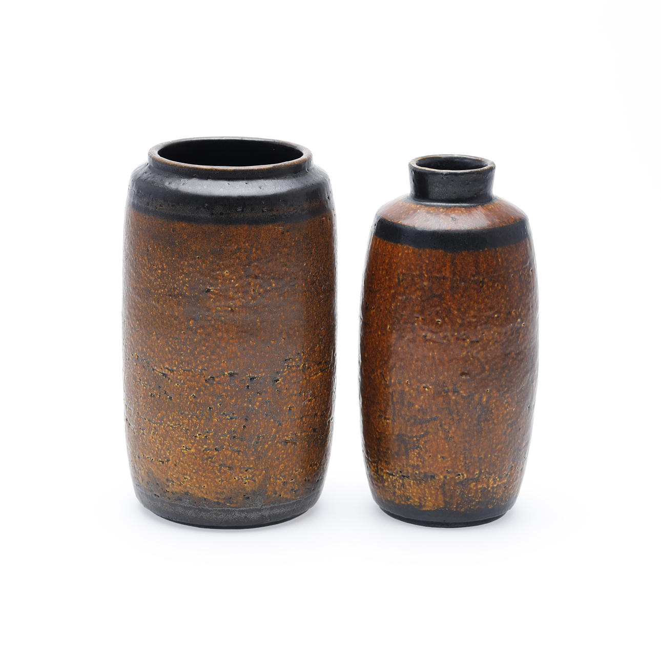 AXEL BRÜEL. A PAIR OF VASES, Stoneware, Nymølle, Denmark.