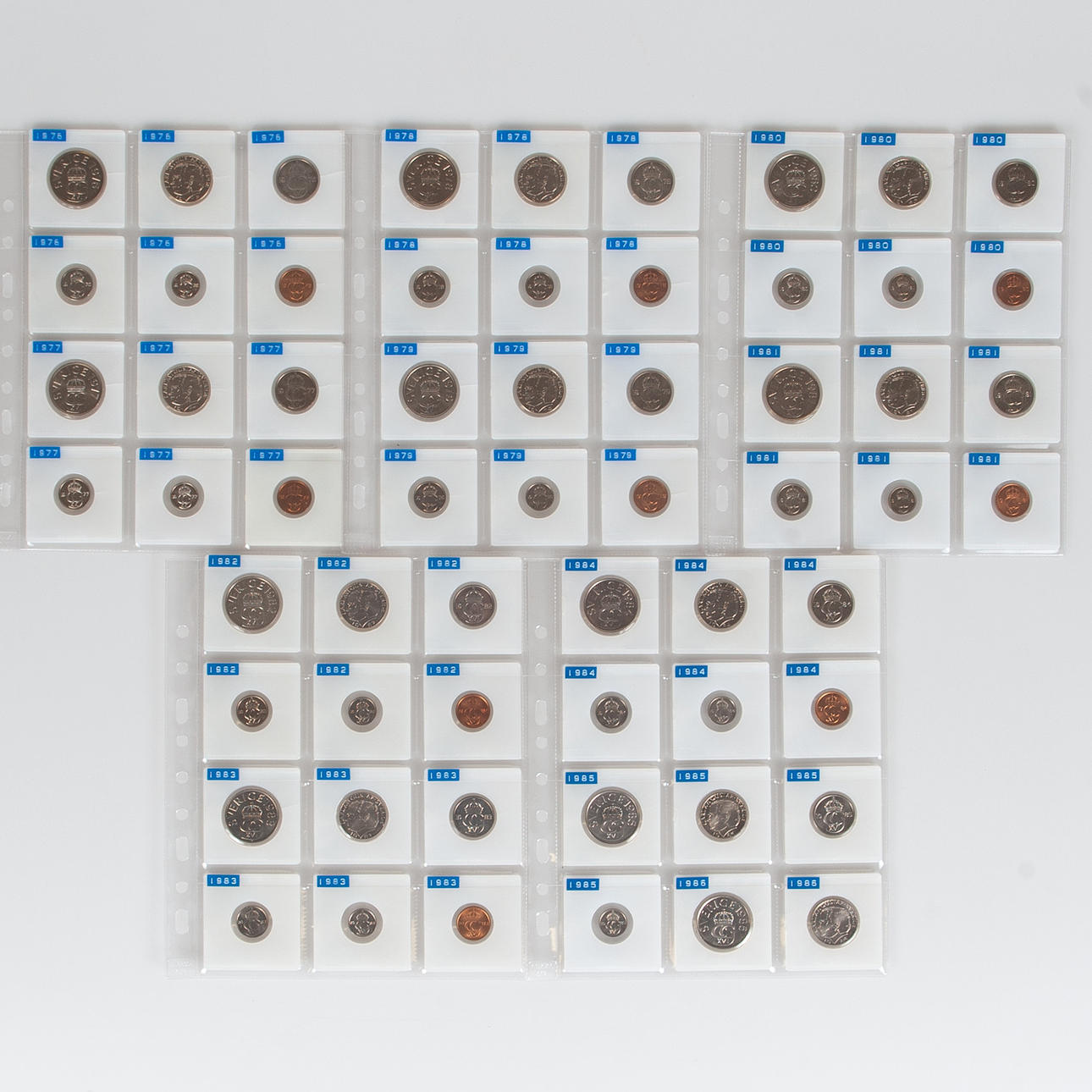 MYNT SVERIGE-70-tal-2000-tal ocirkulerade.