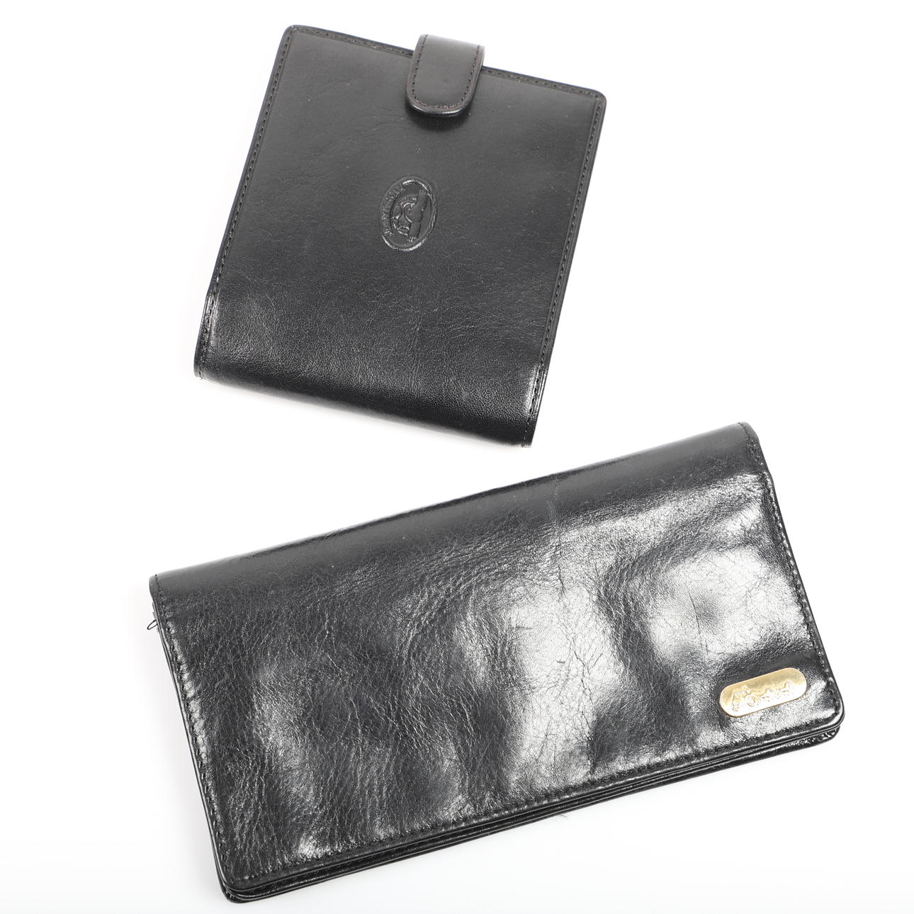 GELDBÖRSE, 2 Stück, Leder, inkl. a. Tony Perotti.