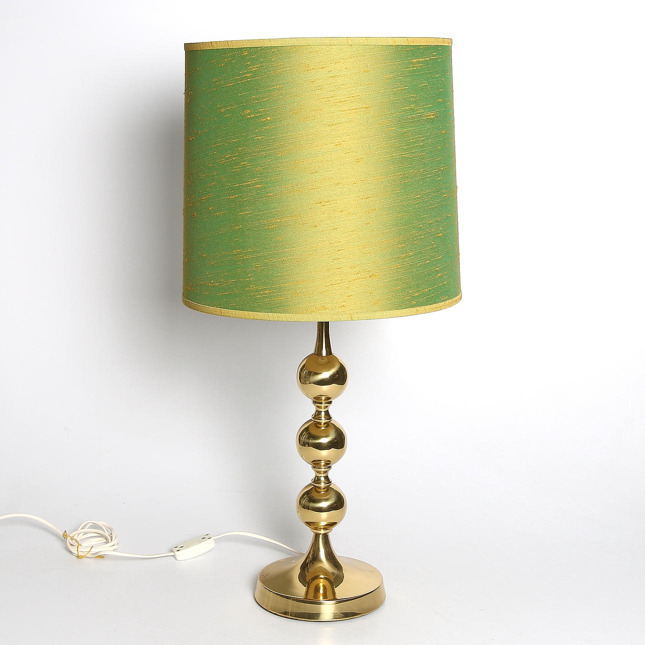 BORDSLAMPA, mässing, 1900-talets mitt.