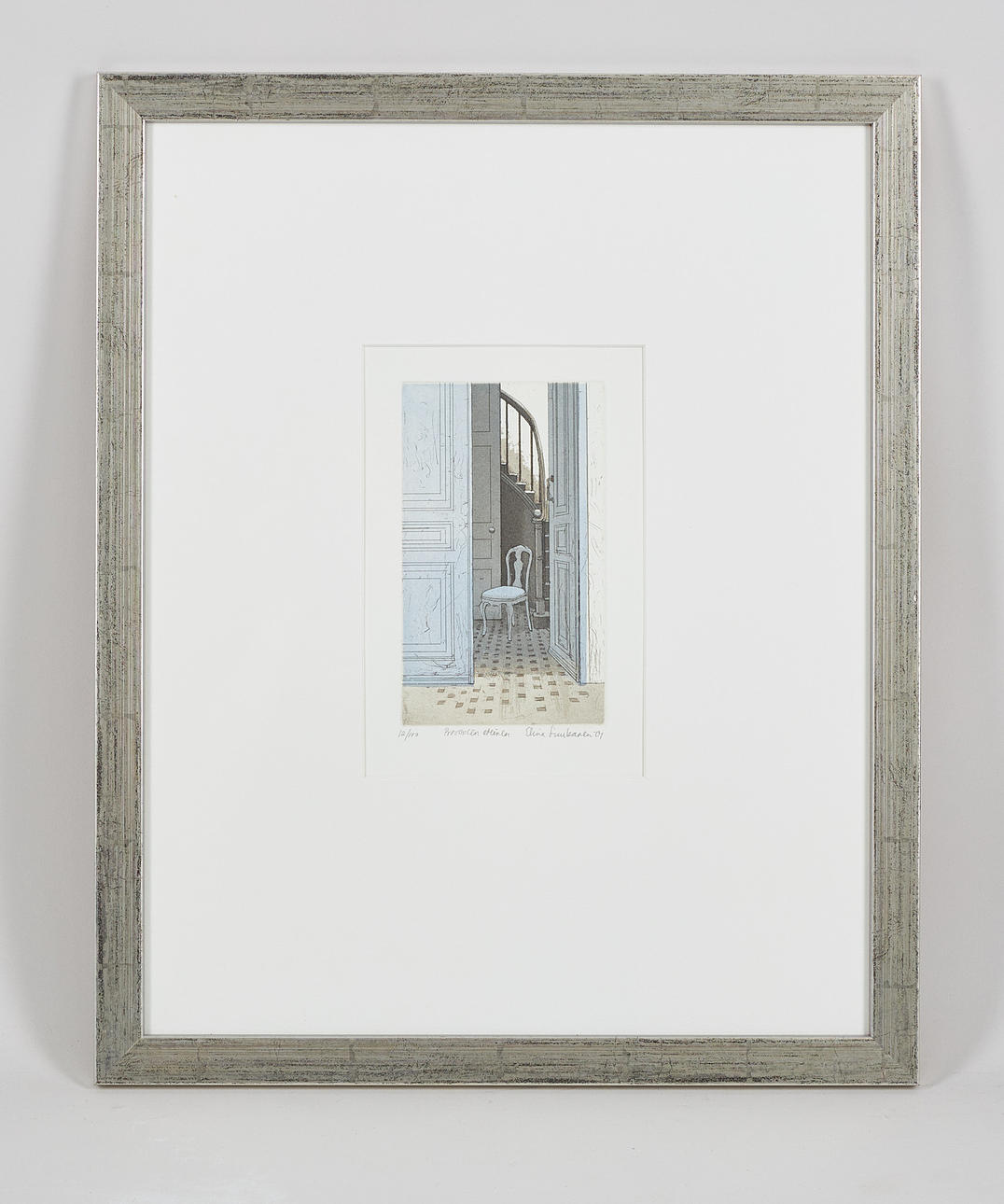 ELINA LUUKANEN. "Tambour in Provence", signed and dated -01, etching and aquatint, 12/100.