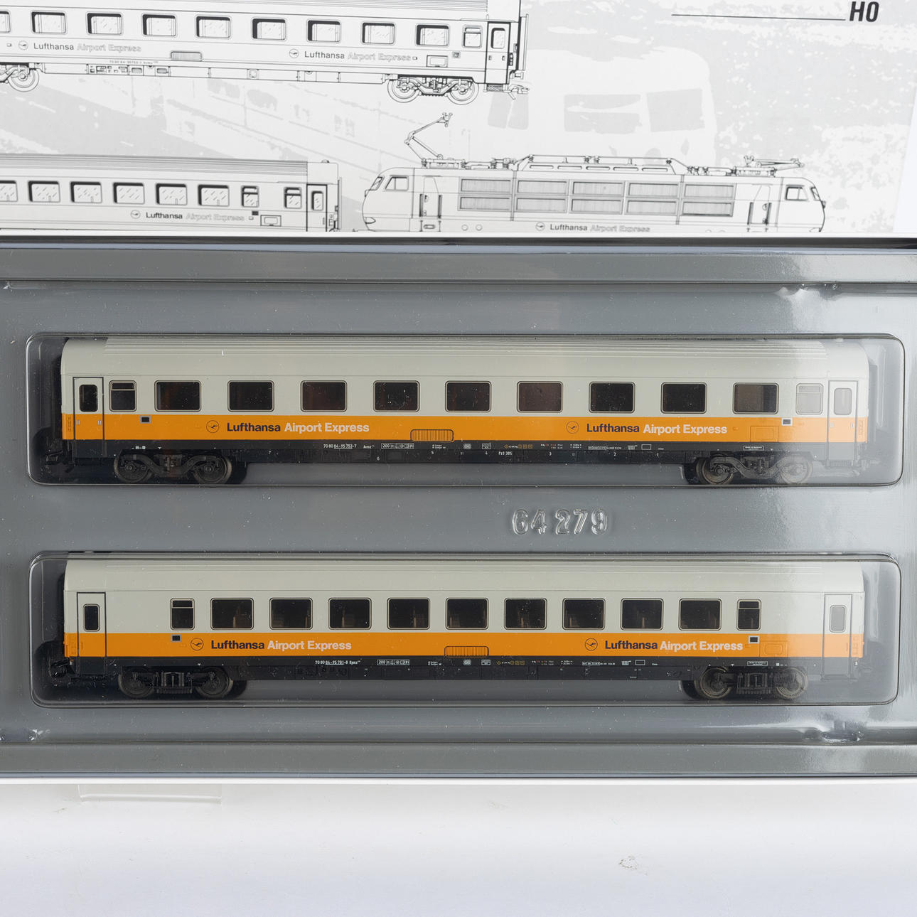 MÄRKLIN 2868 train set Lufthansa DB's electric locomotive BR 103