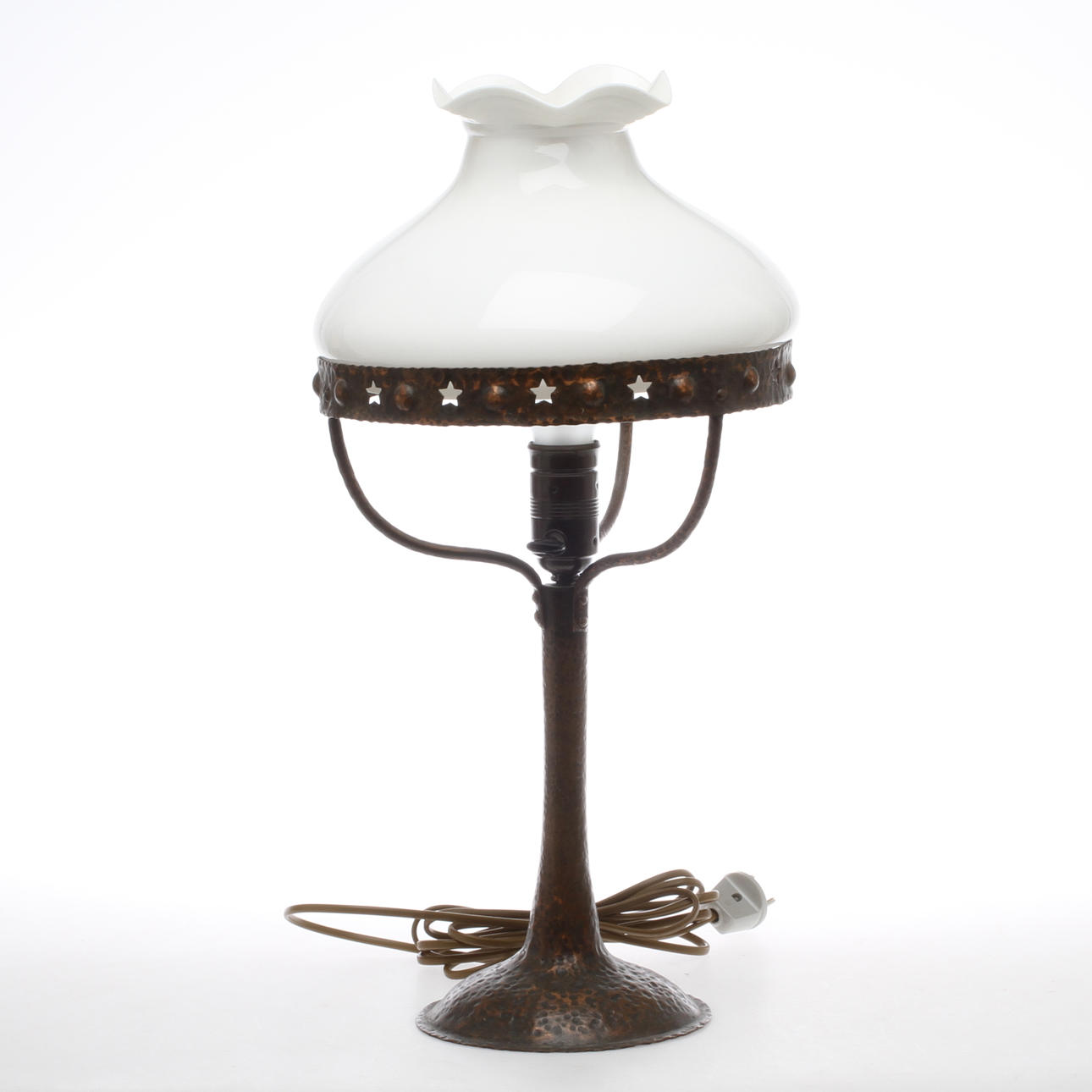 BORDSLAMPA, koppar, jugend, 1900-talets första hälft.