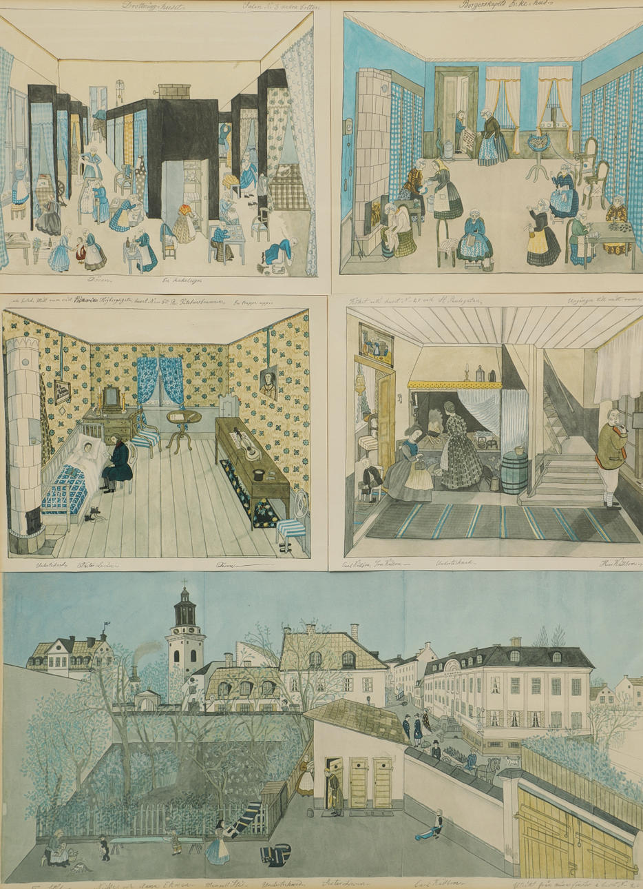 JOSABETH SJÖBERG. EFTER. tryck, Interiör & exteriörsmotiv.