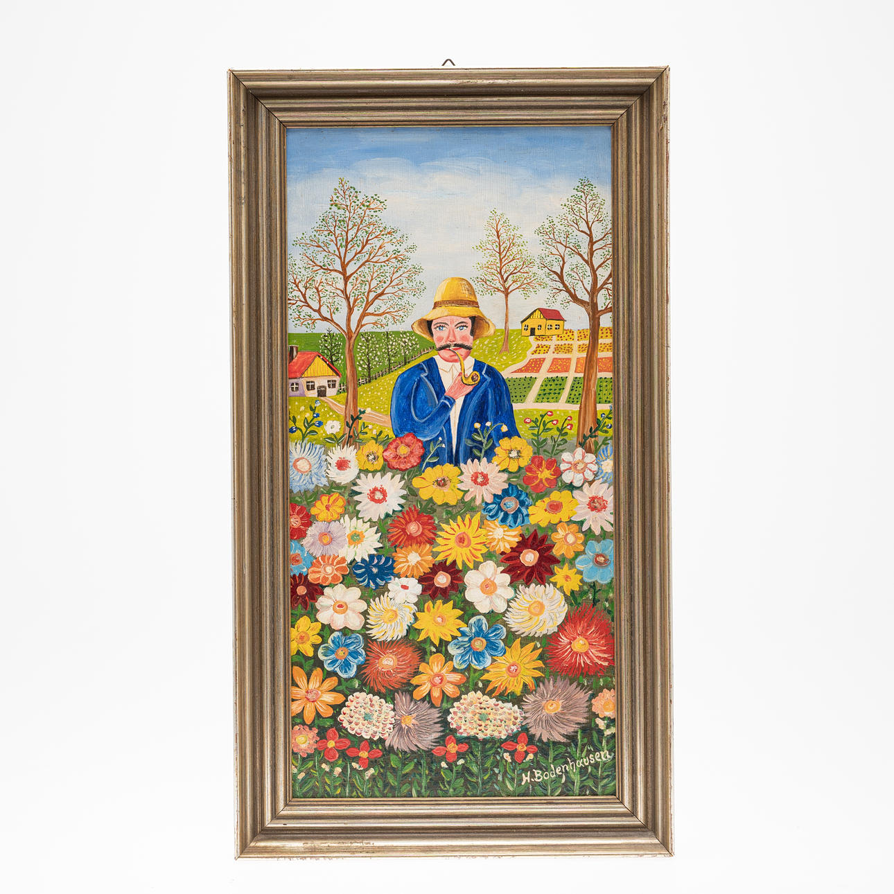 Helmut Bodenhausen, Gemälde, 'Der Kleingärtner'.