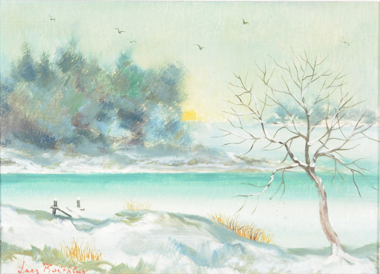 LARS BOETHIUS. Olja på pannå.