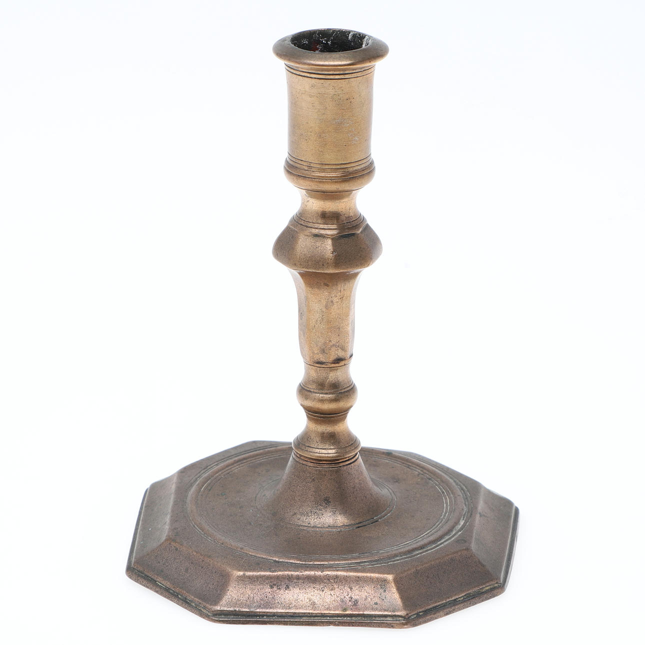 CANDELERO, latón, barroco, siglos XVIII/XIX.