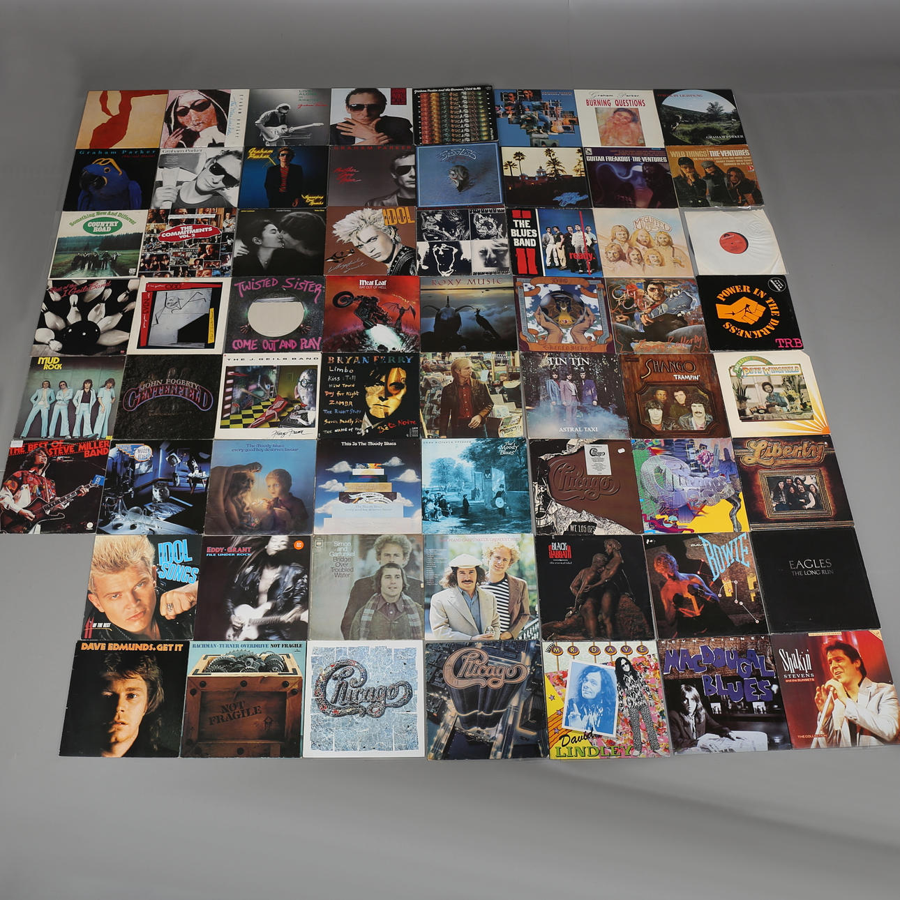 PARTI LP-SKIVOR, 62 st, blandade artister.