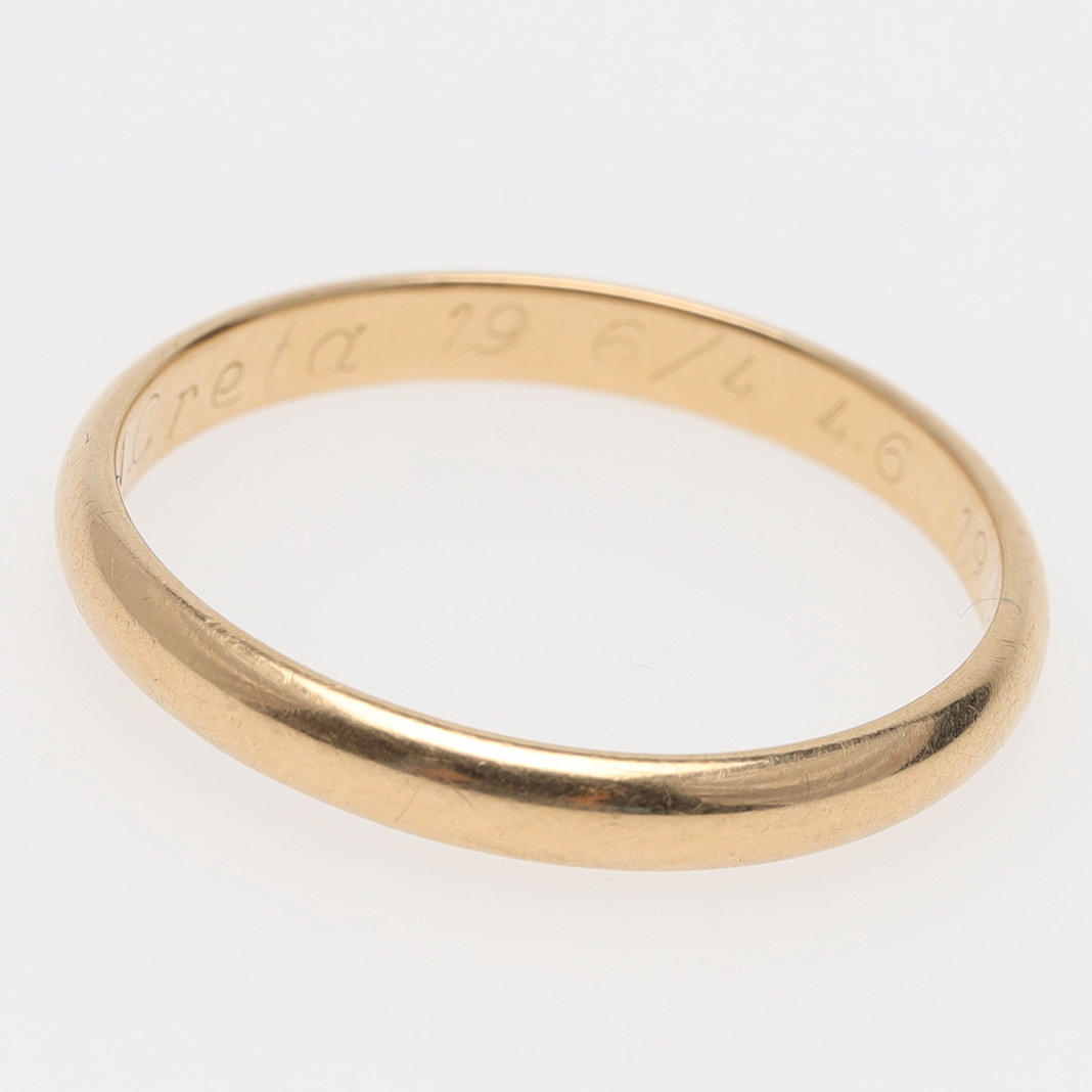 EHERING, Gold, 18 Karat, Gewicht 3,6 Gramm.