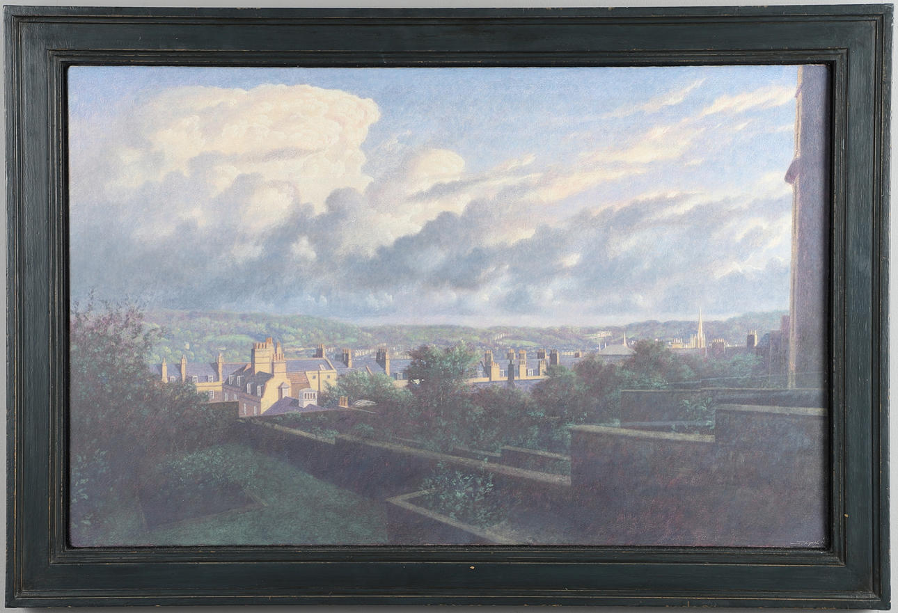 JAMES LYNCH (B.1956). VIEW FROM BELMONT, BATH.