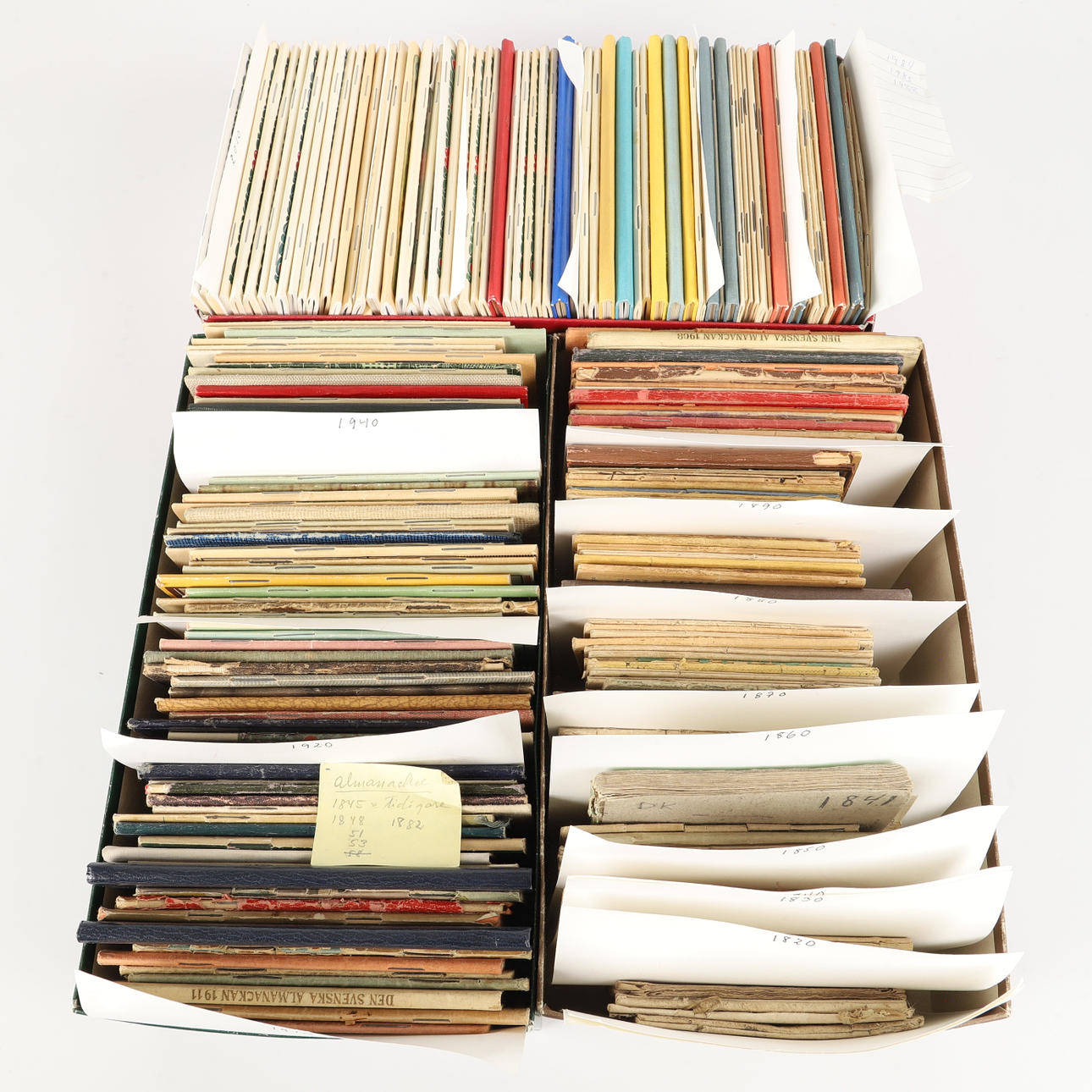 ALMANACKOR, 1800-/1900-tal.