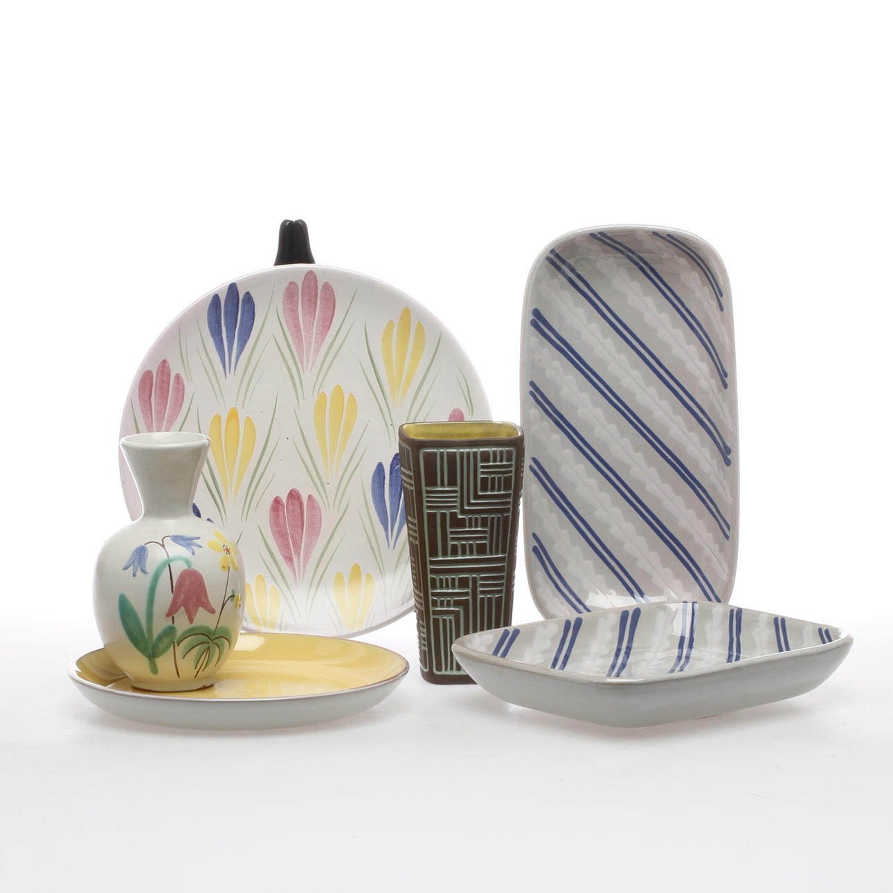 PARTI KERAMIK, 6 delar, Upsala-Ekeby.