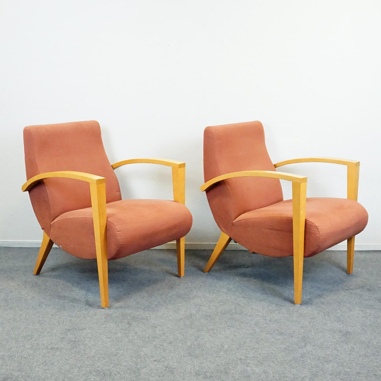 ARMCHAIRS, a pair, Art Deco style, contemporary.