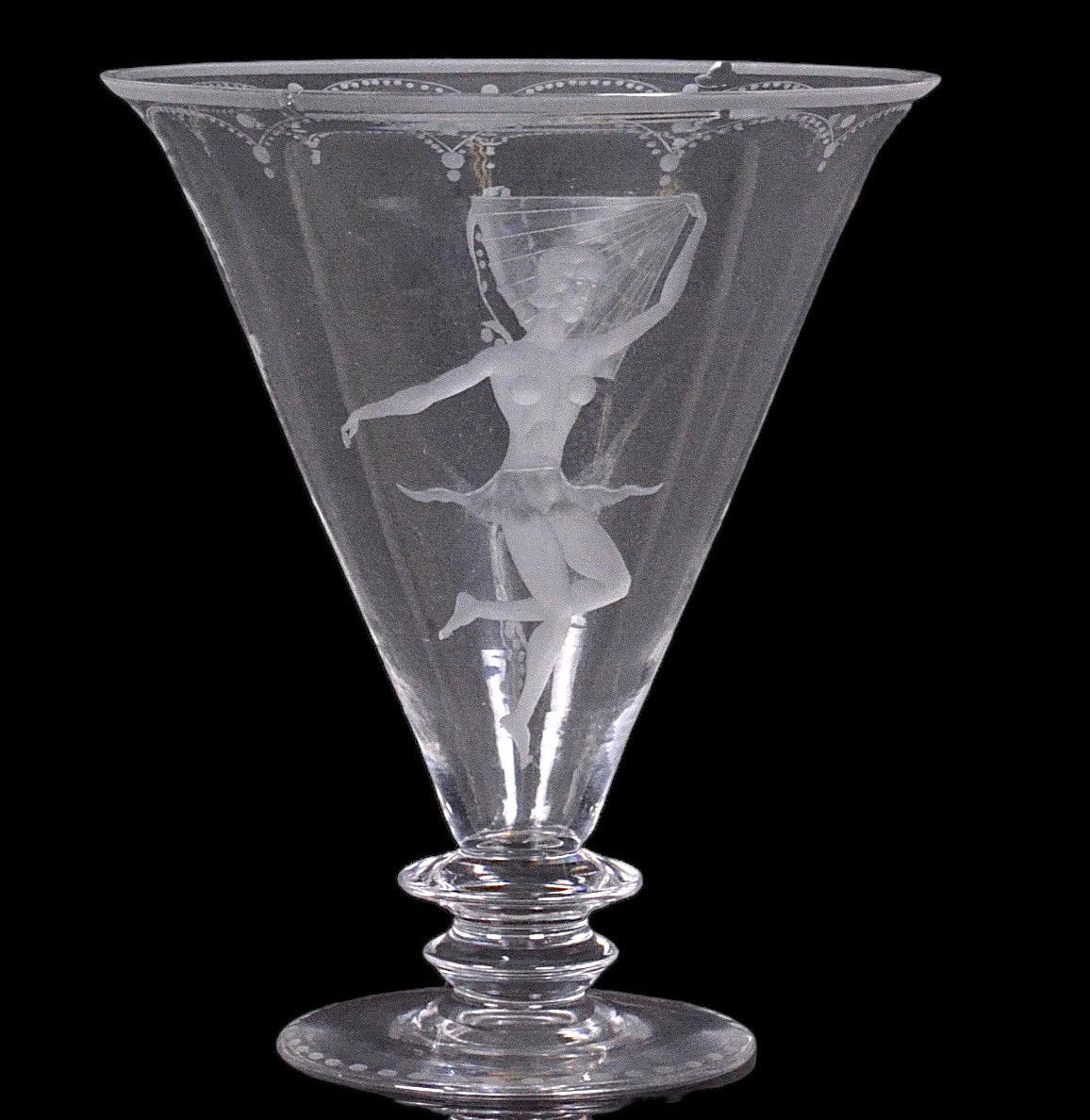 VAS, ætset glas, første halvdel af det 20. århundrede.