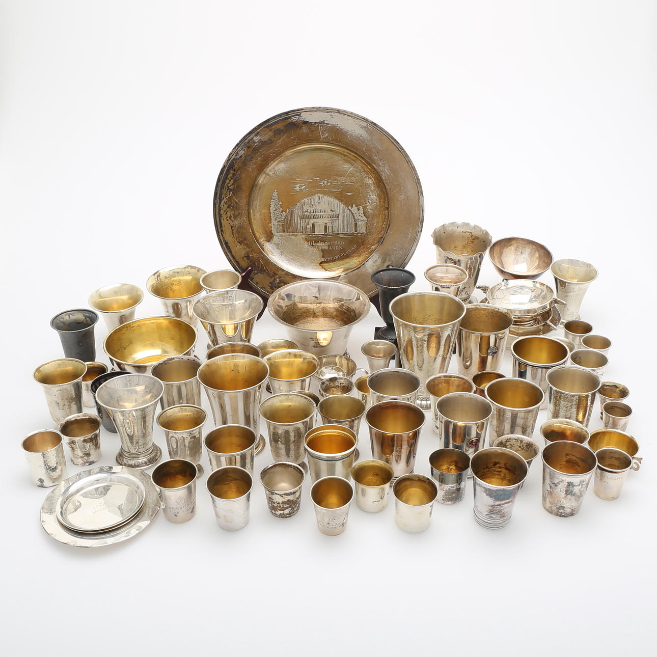 PRISPOKALER m m, silver, ca 4222 g.