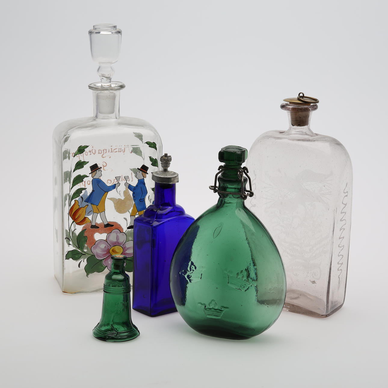 FLASCHEN, Glas 5 Stk.