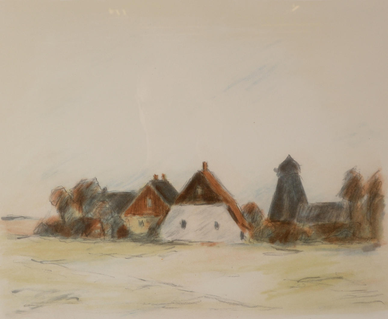 GUSTAV RUDBERG. Färglitografi.