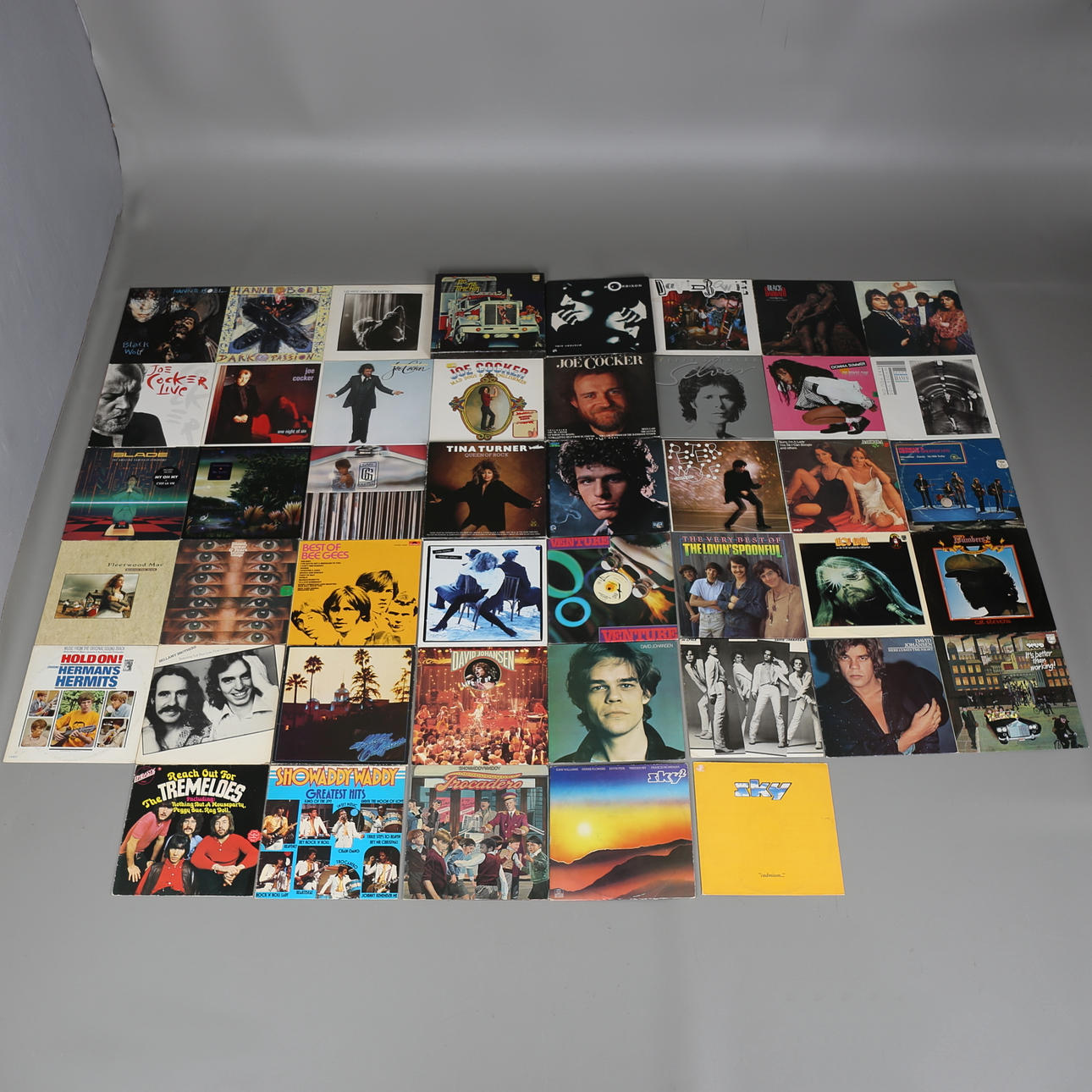 PARTI LP-SKIVOR, 45 st, blandade artister.