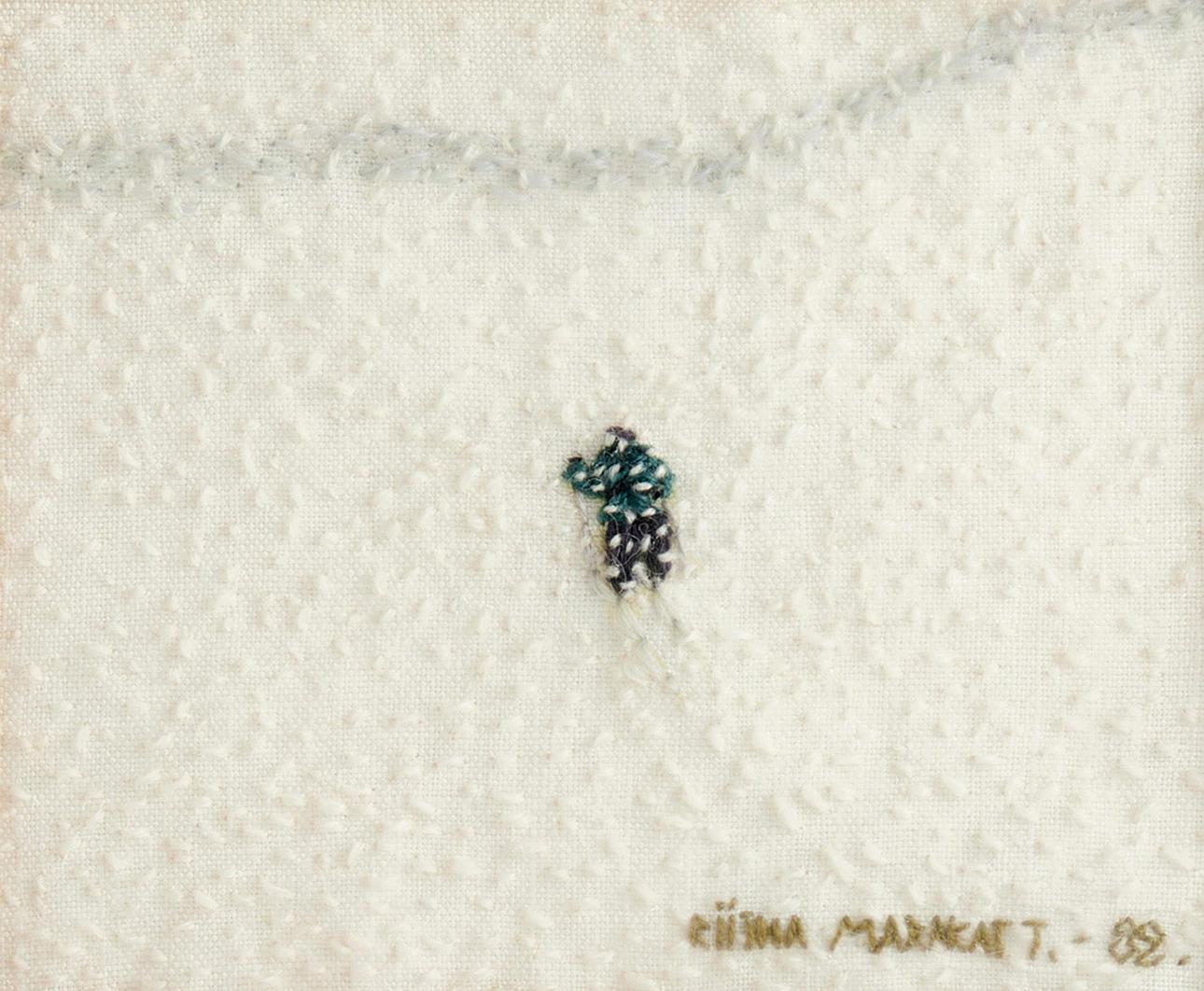 BRITTA MARAKATT-LABBA (Sverige, född 1951). "Ensam", signerad RIITHA MARAKATT. -82, broderi.