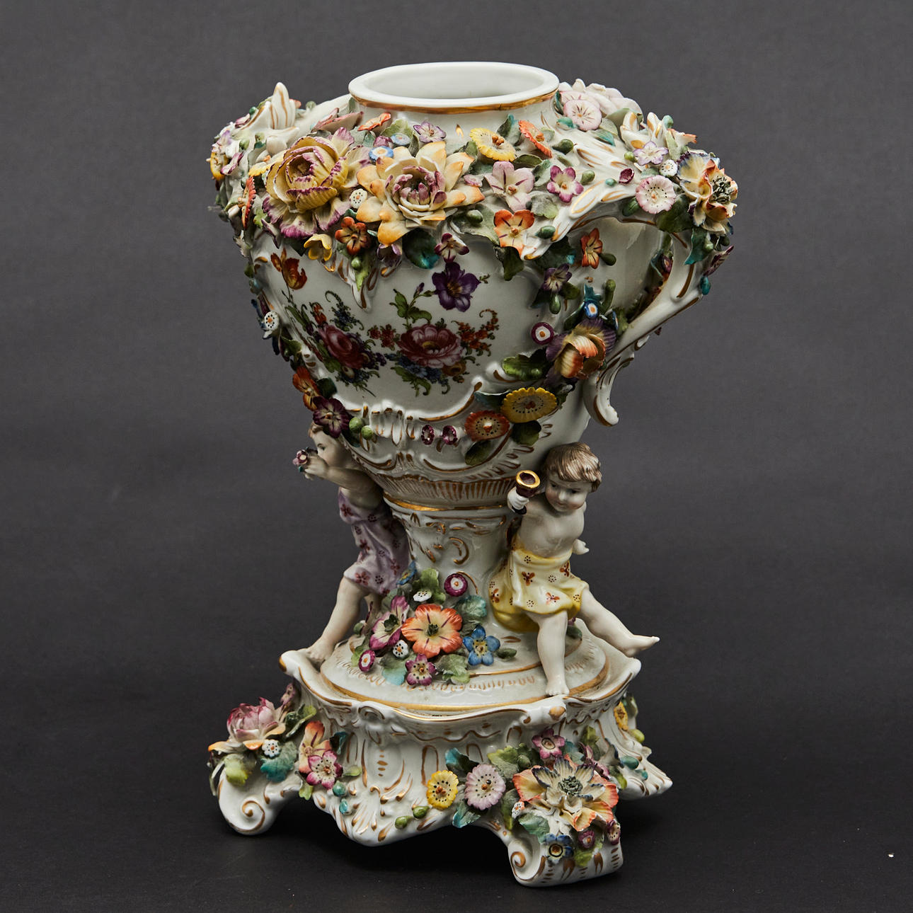 Handle vase, porcelain.