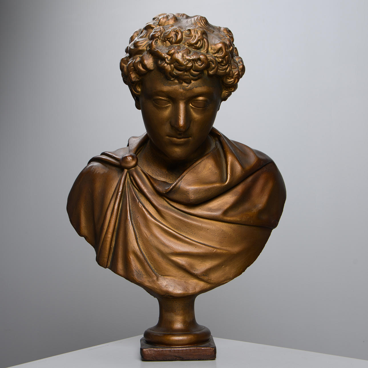 BUST, "Marcus Aurelius", gips, 20. århundrede.