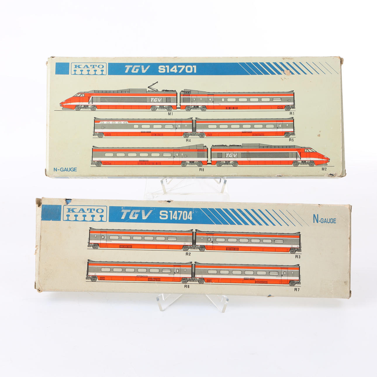 KATO S14701/S14704 train set 10 parts TGV Sud EST - SNCF