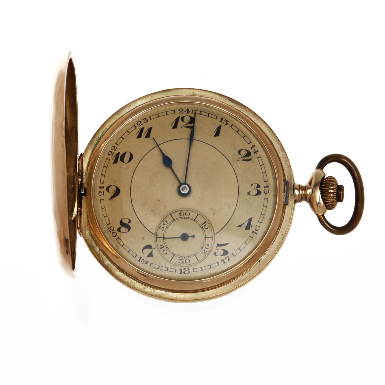 FICKUR, 14K guld. Total vikt 85 gram.