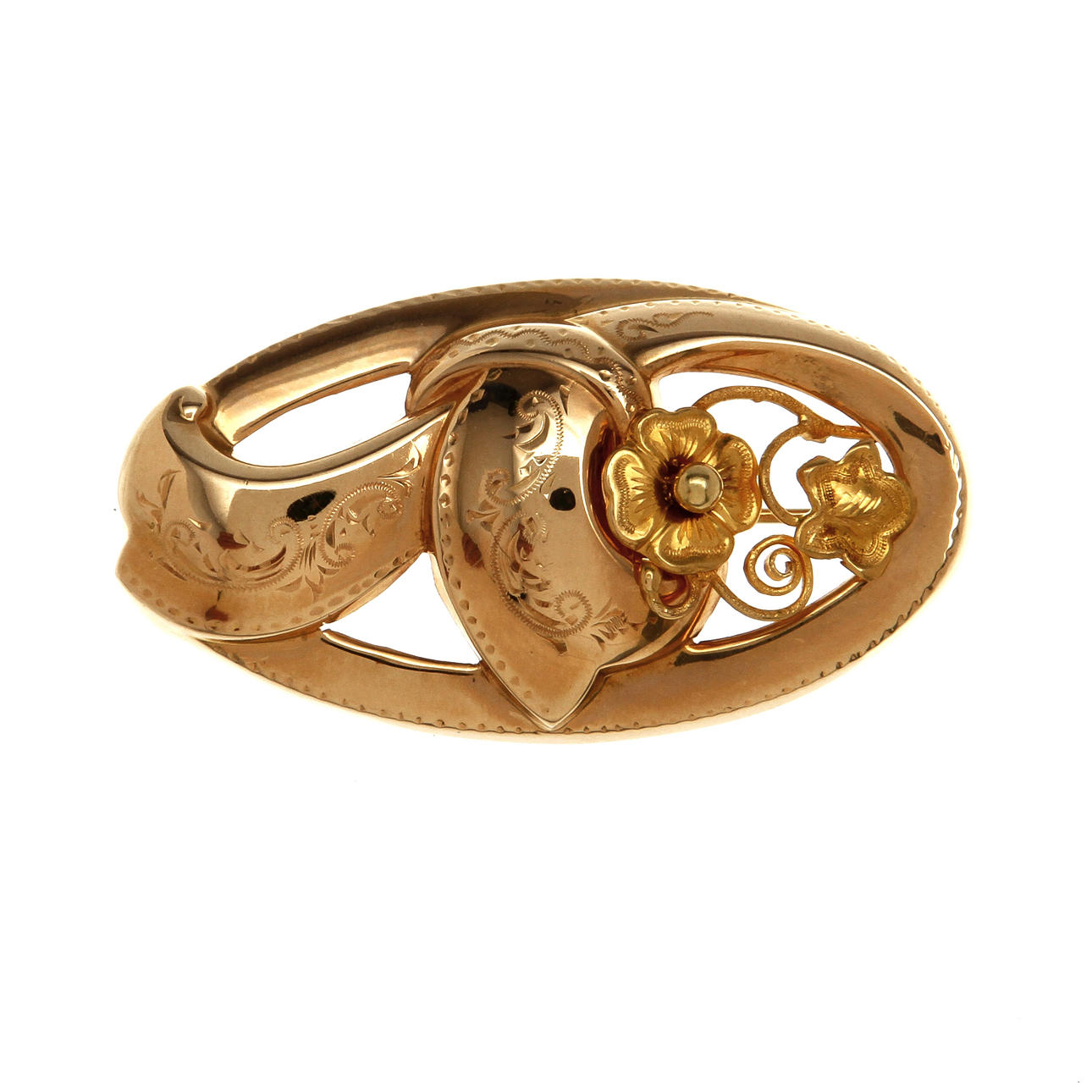 BROSCH, 18k guld, Stockholm 1944. Vikt ca 6,5 gram.