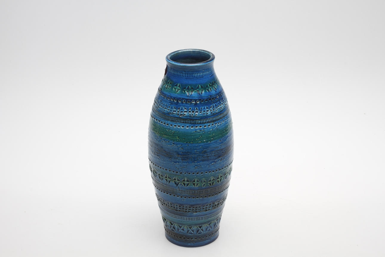 VAS, keramik, Rimini Blu, Bitossi, Italien. 1900-talets andra hälft.