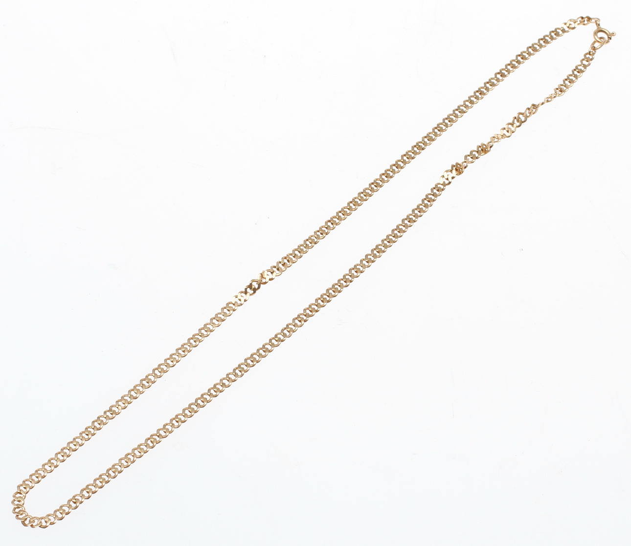 KEDJA, 18k guld, vikt ca 8,2 gram.