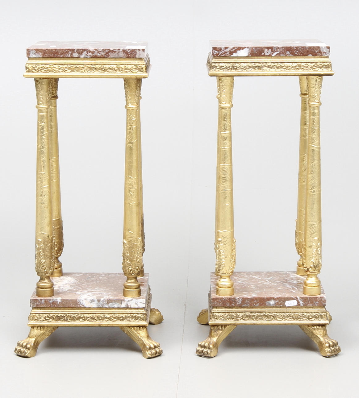 PIEDESTALER, ett par, 1900-tal.