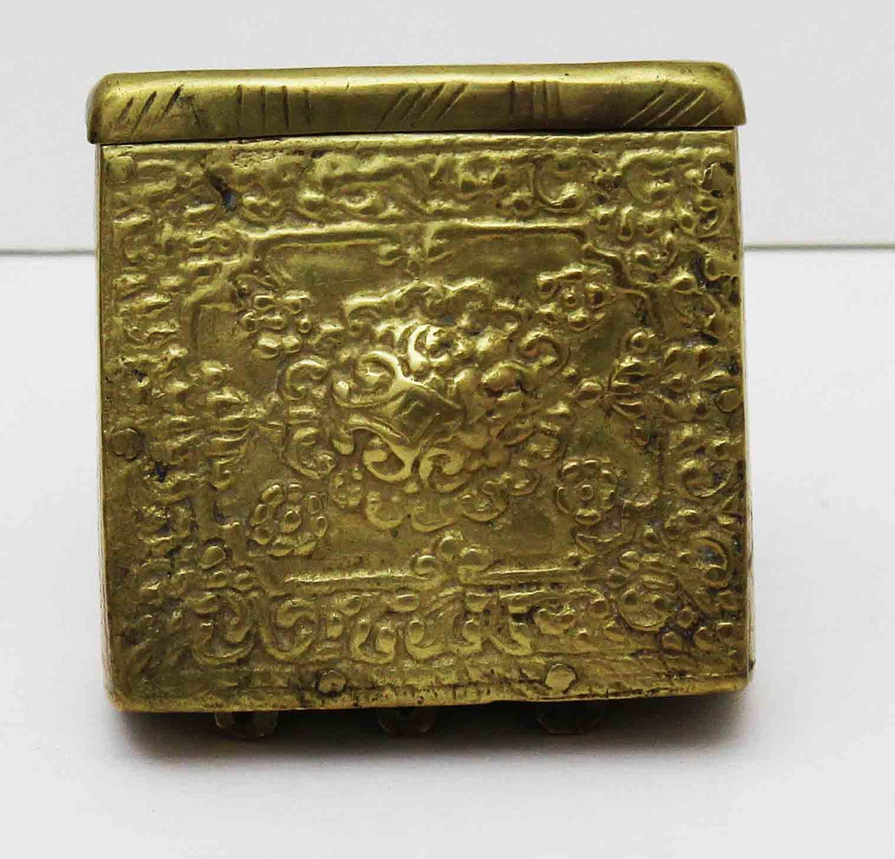 Kartuschlåda, mässing och järn, Österrike, 1800-talet.