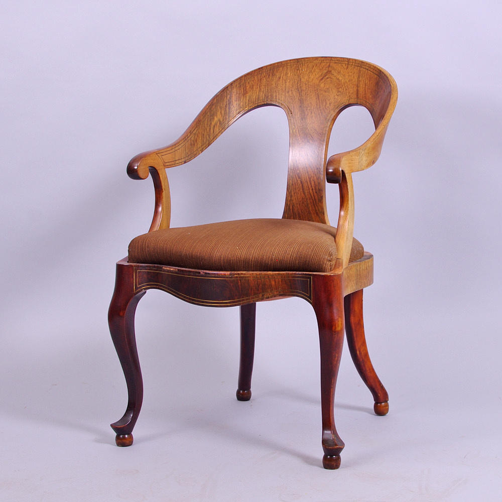 KARMSTOL, rokokostil, 1800/1900-tal.