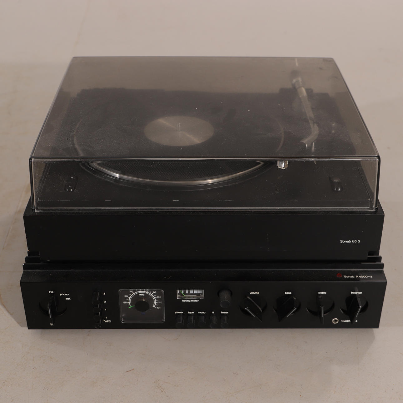 RECORD PLAYER AND AMPLIFIER.