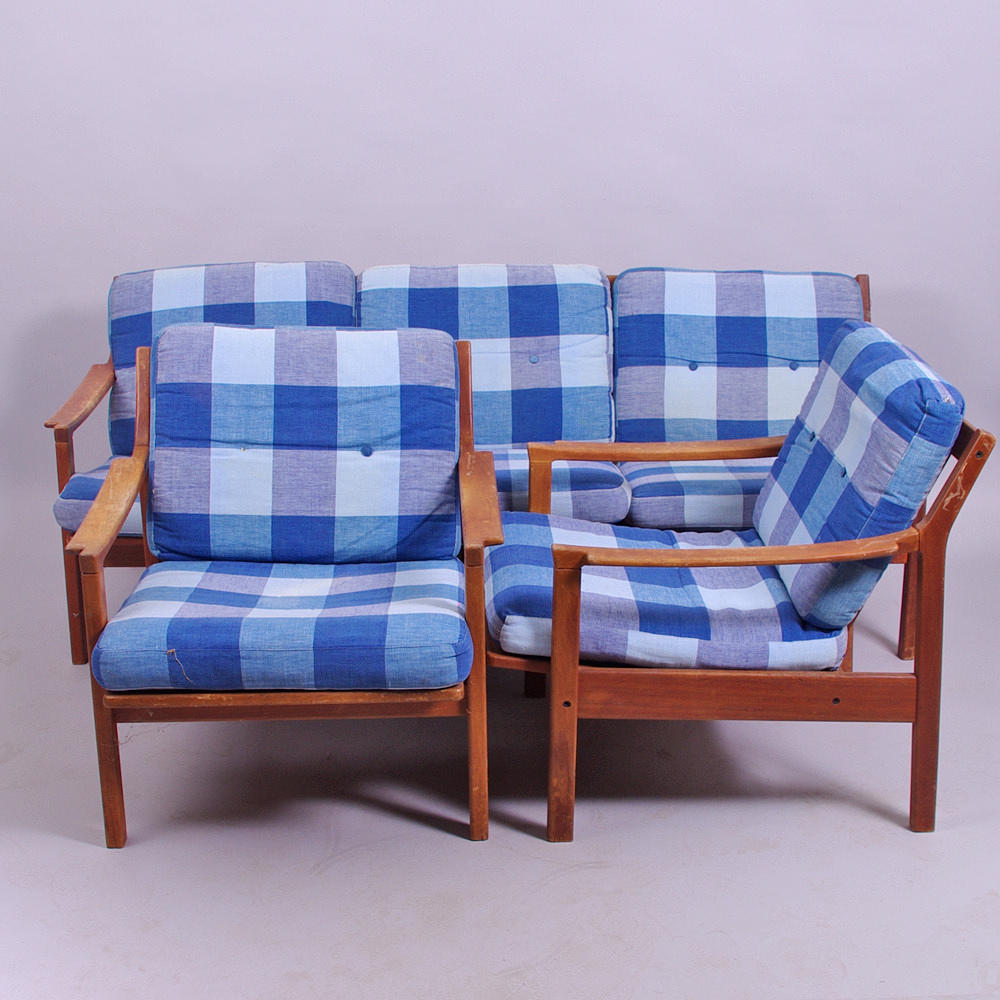 SOFFGRUPP, teak, 1900-talets mitt.