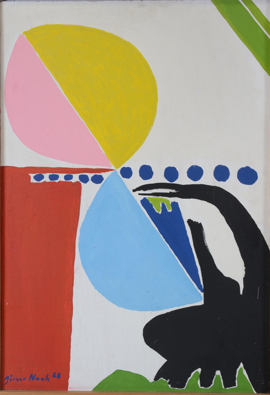 JÖRGEN NASH. Olja på pannå.