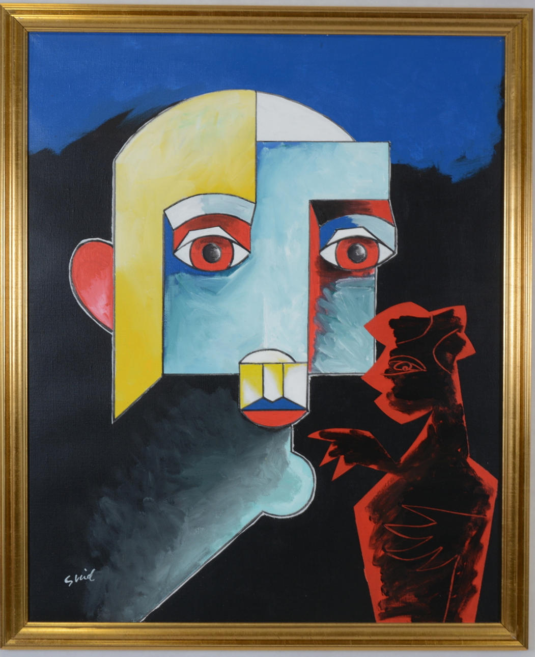 HARDY STRID. Olja på duk.