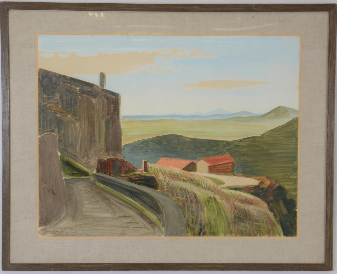 EWALD DAHLSKOG. Gouache.