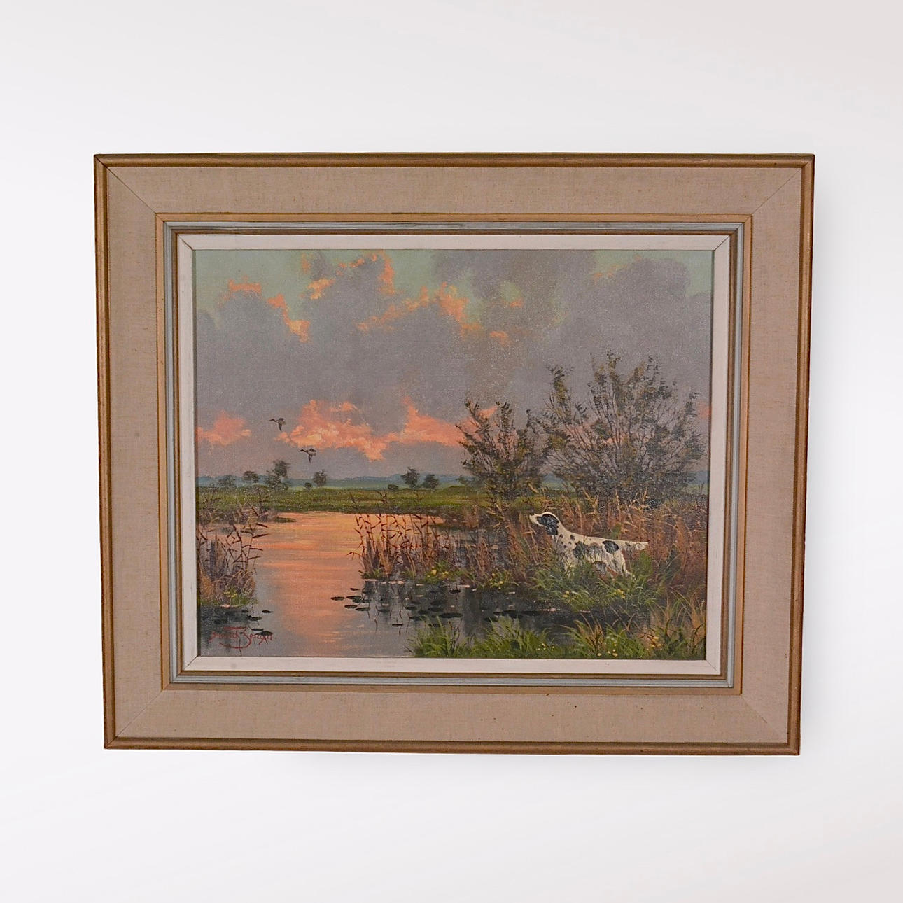 SVEND JENSEN. oil on canvas.