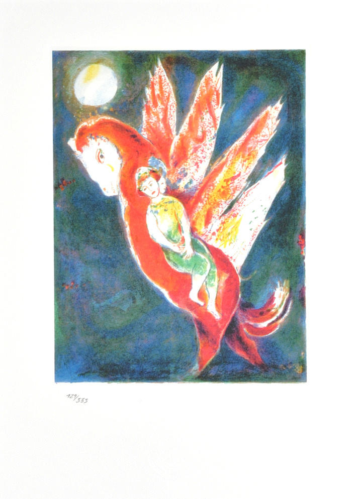 MARC CHAGALL. Grafik, zinketsning från ”Arabian Nights”. Upplaga S.P.A.D.E.M. 1985 (4/4).