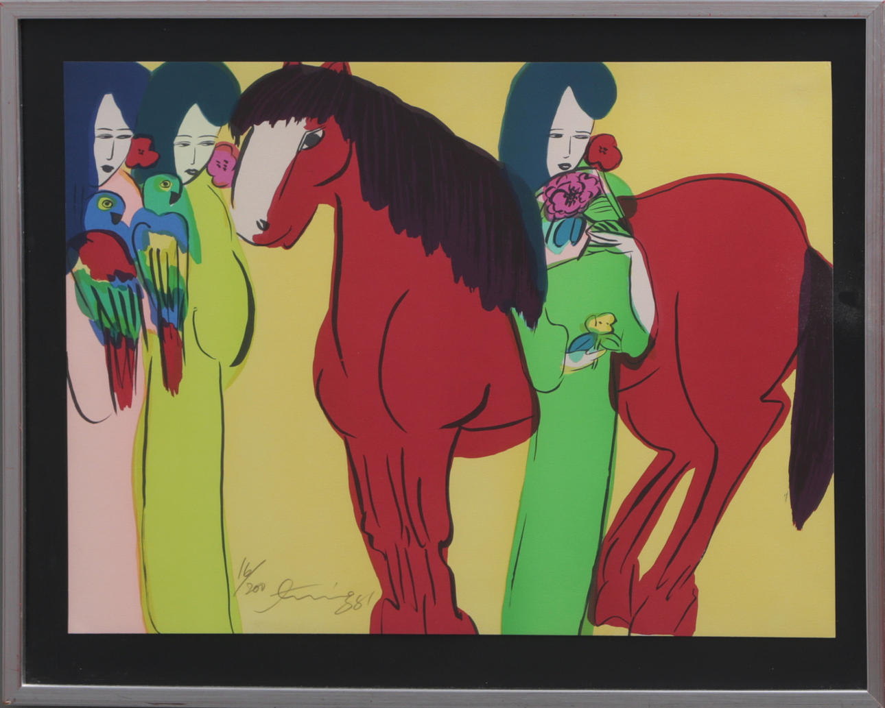 WALASSE TING. LITO, signiert, modern.