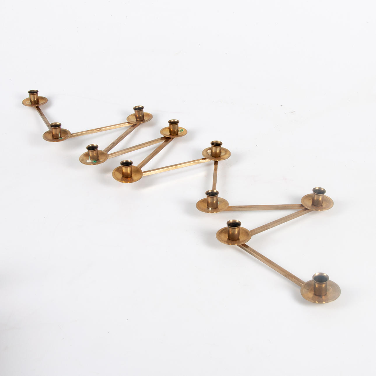 LARS HOLMSTRÖM. CANDLESTICK. "Margareta loop", brass.
