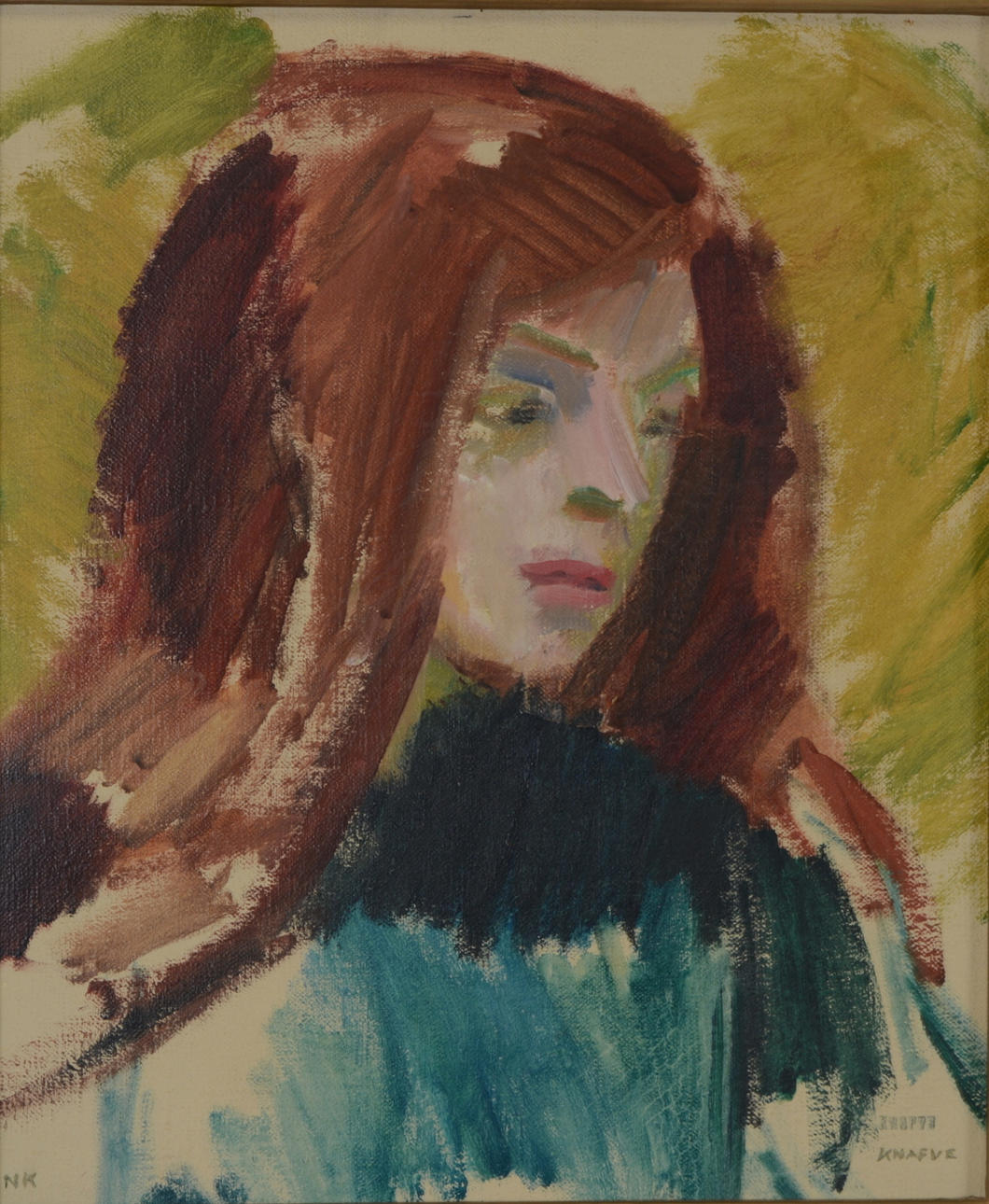 FOLKE KNAVE. Olja på duk.