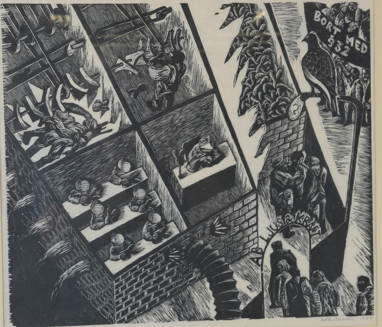 PETTER ZENNSTRÖN. Träsnitt.