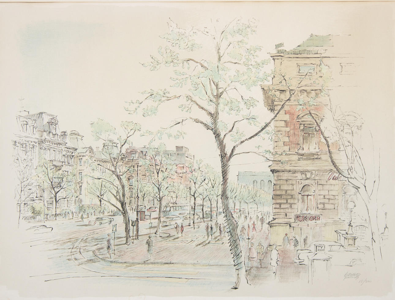 EBBE FOG. LITHOGRAPHS, 2 pcs, signed, numbered.