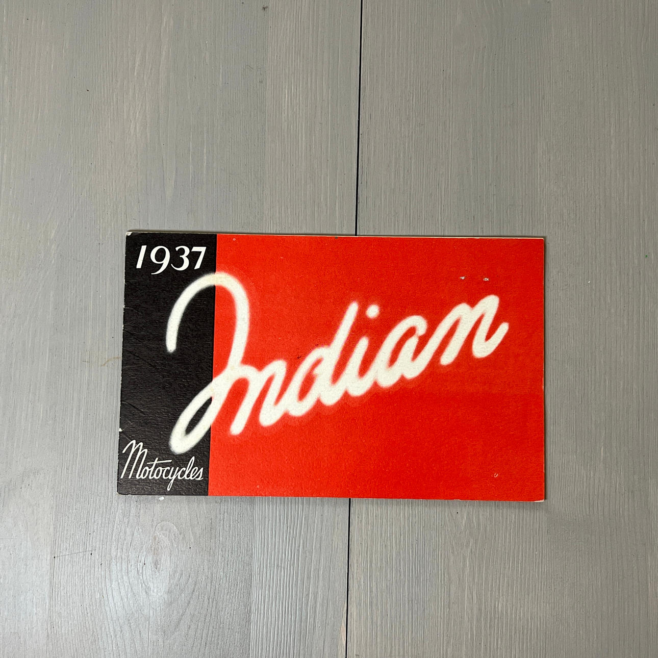 INDIAN, salgsbrochure, USA, motorcykel, 1900-tallet.