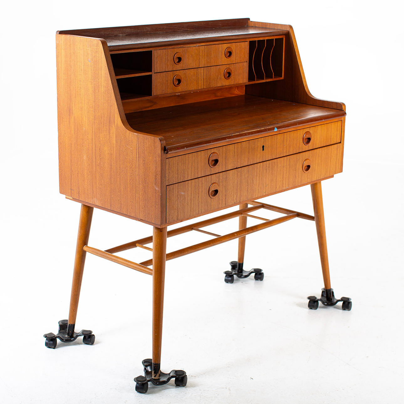 SECRETARY, teak, 1950s/60s.
