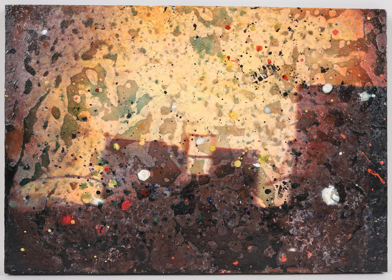 MAX MIKAEL BOOK. mixed technique on Board, "Deluminum Sve" 10/20, signed on verso, dated 1999.